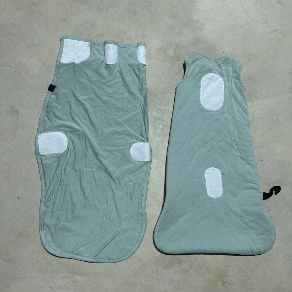 Kyte Baby Sleep Sack SZ XS 1.0 Tog Green Zip Up Bedding Nursery 2 Piece